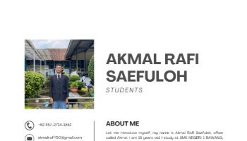 CV RESUME AKMAL RAFI SAEFULOH