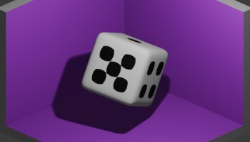 dadu 3d blender very simple