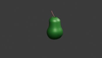 DESAIN 3D BUAH JAMBU HIJAU