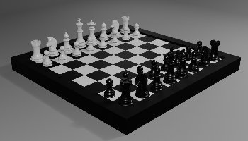 Desain Catur 3D Low Polly