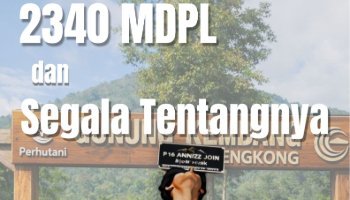 Desain Cover Cerpen Bahasa Indonesia "2.340 MDPL dan Segala Tentangnya"
