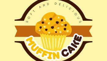 Desain Grafis Logo Muffin Cake