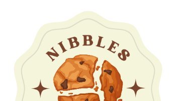 DESAIN GRAFIS LOGO NIBBLES COOKIES