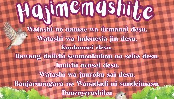 Desain Grafis Perkenalan Bahasa Jepang