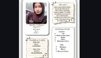 Desain Infografis Biodata Diri Kreatif