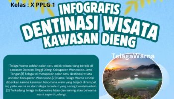Desain Infografis Destinasi Wisata Kawasan Dieng