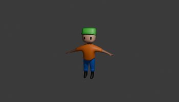 Desain Karakter 3D Stumble Guys di Blender