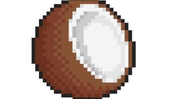 Desain kelapa pixilart asset game