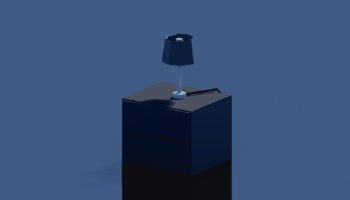 Desain Lampu Meja Minimalis 3D