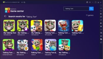 Desain Mockup Game Talking Tom