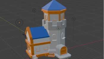 DESAIN MODELING 3D KASTIL NABILA