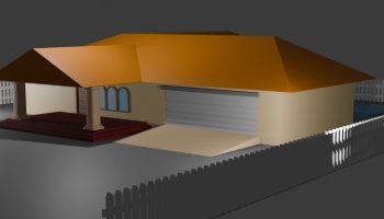 Desain Rumah Impian Blender 3D