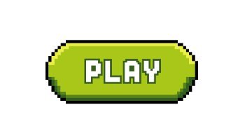 Desain Tombol Play Pixel Art untuk Game 2D