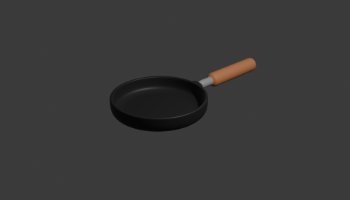 Desain Wajan Penggorengan 3D Blender