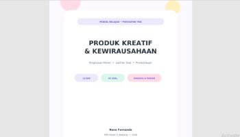 E-Book TKA - Projek Kreatif Kewirausahaan