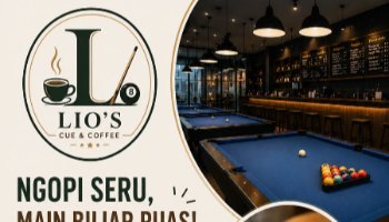 Flayer Usaha Lio's Cue & Coffe || PKWU