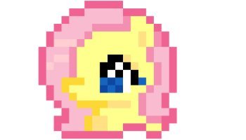 Fluttershy my little pony pixel art