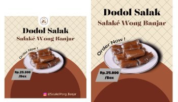 Flyer Dodol Salak Coreldraw by Aqilla Ineky