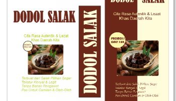 Flyer Promosi Dodol Salak by Fidela