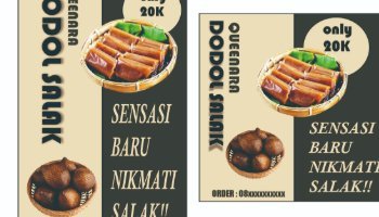 FLYER PROMOSI JENANG/DODOL SALAK QUEEN 26/27 PG