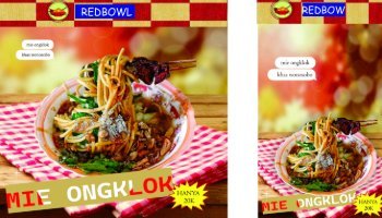 flyer promosi mie ongklok redbowl
