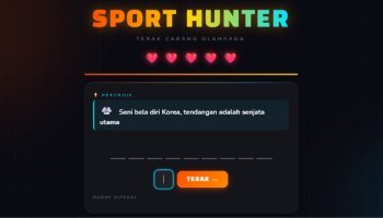 Game Tebak Olahraga Interaktif Modern