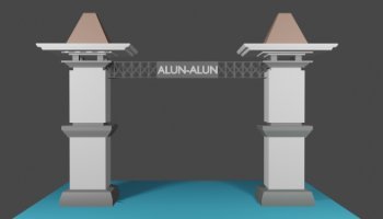 GAPURA ALUN-ALUN BANJARNEGARA 2025 - Blender