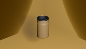 Gelas Tanpa Pegangan 3D Blender Simpel