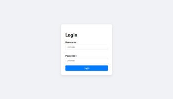 Halaman login Js Sederhana DPK2