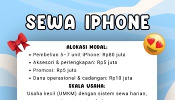 Ide Bisnis Sewa iPhone Modal 100 Juta Rupiah