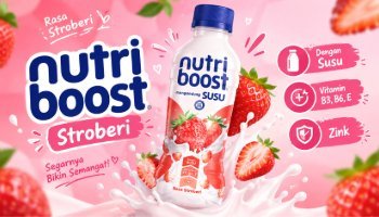 Iklan Nutriboost Strawberry Motion Graphic