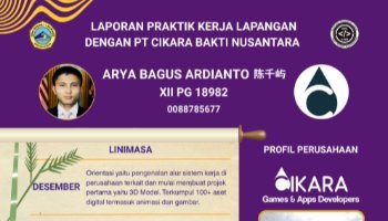 Infografis Laporan Praktik Kerja Lapangan Dengan PT Cikara Bakti Nusantara