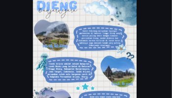 Infografis tentang wisata Dieng Banjarnegara