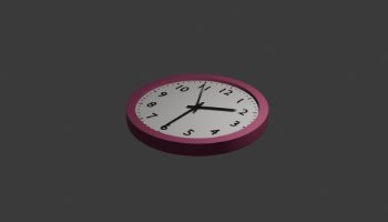 Jam Dinding 3D Low Poly