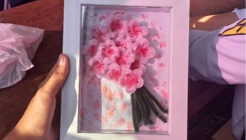Jurnal Visual Membuat---Flower Frame 3D