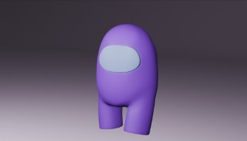 karakterb among us 3d- blender