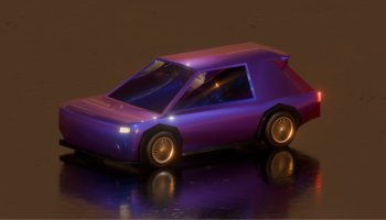 Karya 3D Model LowPoly Car