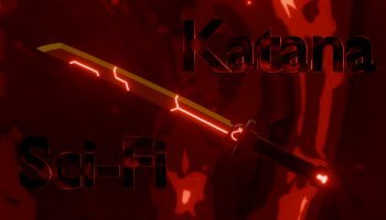 Karya 3D Model Sci-Fi Katana