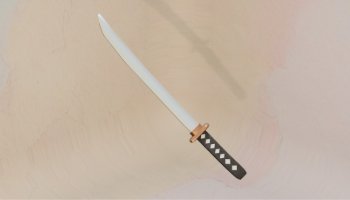 Karya 3D Model Simple Katana