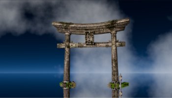 Karya 3D Torii Gate Kuno