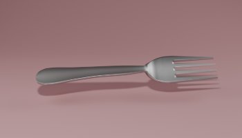Karya Pemodelan 3D Objek Garpu