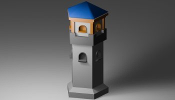 Kastil Simpel - 3D Blender
