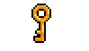 Kunci Emas Pixel Art 2D