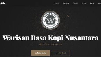 Landing page Cafe Warak Koffie