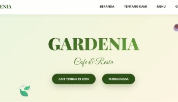 Landing Page Gardenia Coffe & Resto