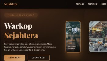 Landing Page Warkop Sejahtera Purbalingga