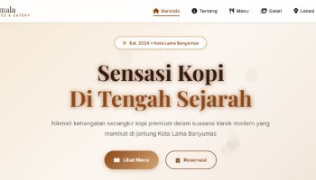 Landingpage Kumala Coffe & Eatery