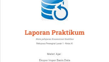 Laporan Ekspor Impor Basis Data
