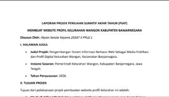 Laporan Kegiatan Membuat Web Desa PSAT 2026