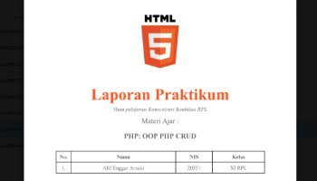 Laporan LKPD MVC (Models,Views,Controllers) PHP || RPL 1